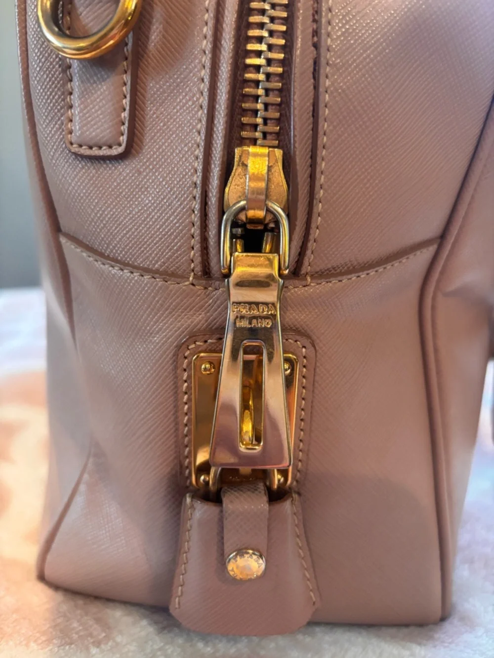 PRADA Saffiano Leather Shoulder Bag - Picture 3 of 13